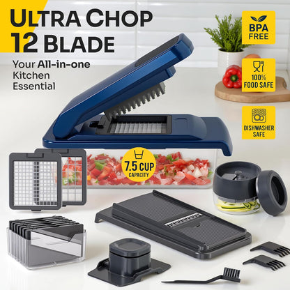 UltraChop All-In-1 Vegetable Chopper, Blue
