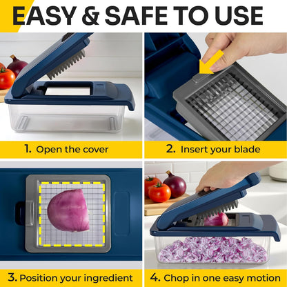 UltraChop All-In-1 Vegetable Chopper, Blue