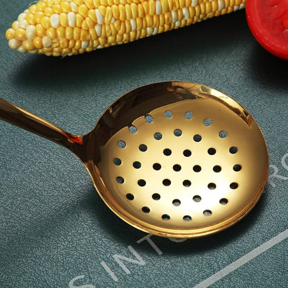 Gold Whisk, Whisk For Cooking With Titanium Gold Plating, Stainless Steel Balloon Whisk, Sturdy Kitchen Wire Whisk Set for Cooking, Baking, Blending, Beating, Dishwasher Safe, Easy to Clean