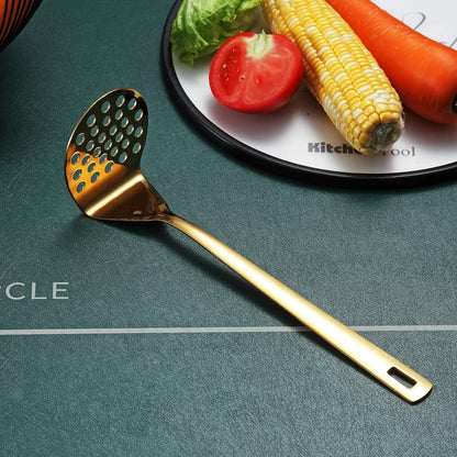 Gold Whisk, Whisk For Cooking With Titanium Gold Plating, Stainless Steel Balloon Whisk, Sturdy Kitchen Wire Whisk Set for Cooking, Baking, Blending, Beating, Dishwasher Safe, Easy to Clean