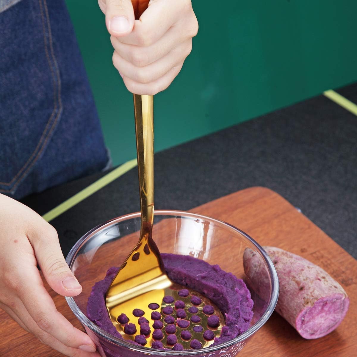 Gold Whisk, Whisk For Cooking With Titanium Gold Plating, Stainless Steel Balloon Whisk, Sturdy Kitchen Wire Whisk Set for Cooking, Baking, Blending, Beating, Dishwasher Safe, Easy to Clean