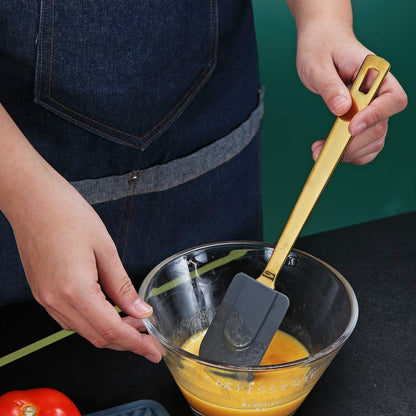 Gold Whisk, Whisk For Cooking With Titanium Gold Plating, Stainless Steel Balloon Whisk, Sturdy Kitchen Wire Whisk Set for Cooking, Baking, Blending, Beating, Dishwasher Safe, Easy to Clean