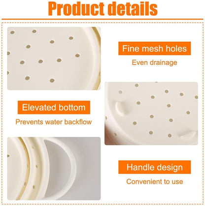 Collapsible Colander Strainer,Foldable Silicone Draining Basket Fast Draining with Carrying Handle for Kitchen Fruits Vegetables
