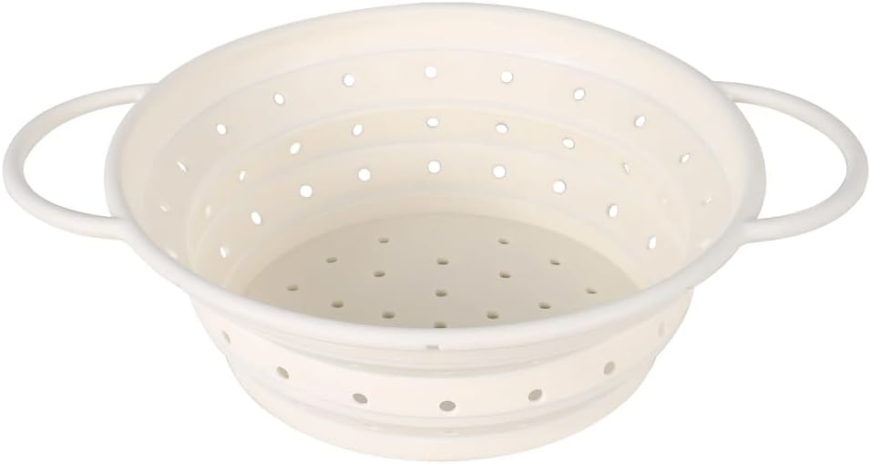 Collapsible Colander Strainer,Foldable Silicone Draining Basket Fast Draining with Carrying Handle for Kitchen Fruits Vegetables