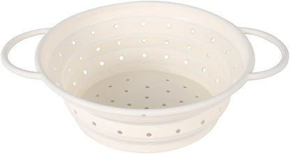 Collapsible Colander Strainer,Foldable Silicone Draining Basket Fast Draining with Carrying Handle for Kitchen Fruits Vegetables