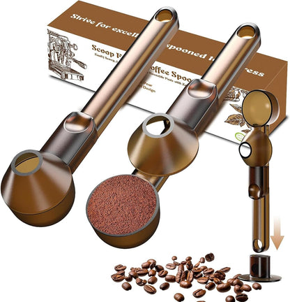 Coffee Scoop with Funnel for Ground Coffee, Protein Powder & Tea, 2 Tbsp