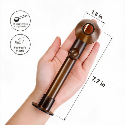 Coffee Scoop with Funnel for Ground Coffee, Protein Powder & Tea, 2 Tbsp