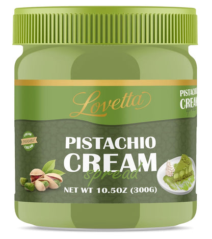 Dubai Filling Pistachio & Knafeh 10.6oz (300g) Jar – Dubai Chocolate Bar Spread, Rich Pistachio & Knafeh Cream, Gourmet Filling for Desserts, Pastries & Kataifi Bars – Ready to Use