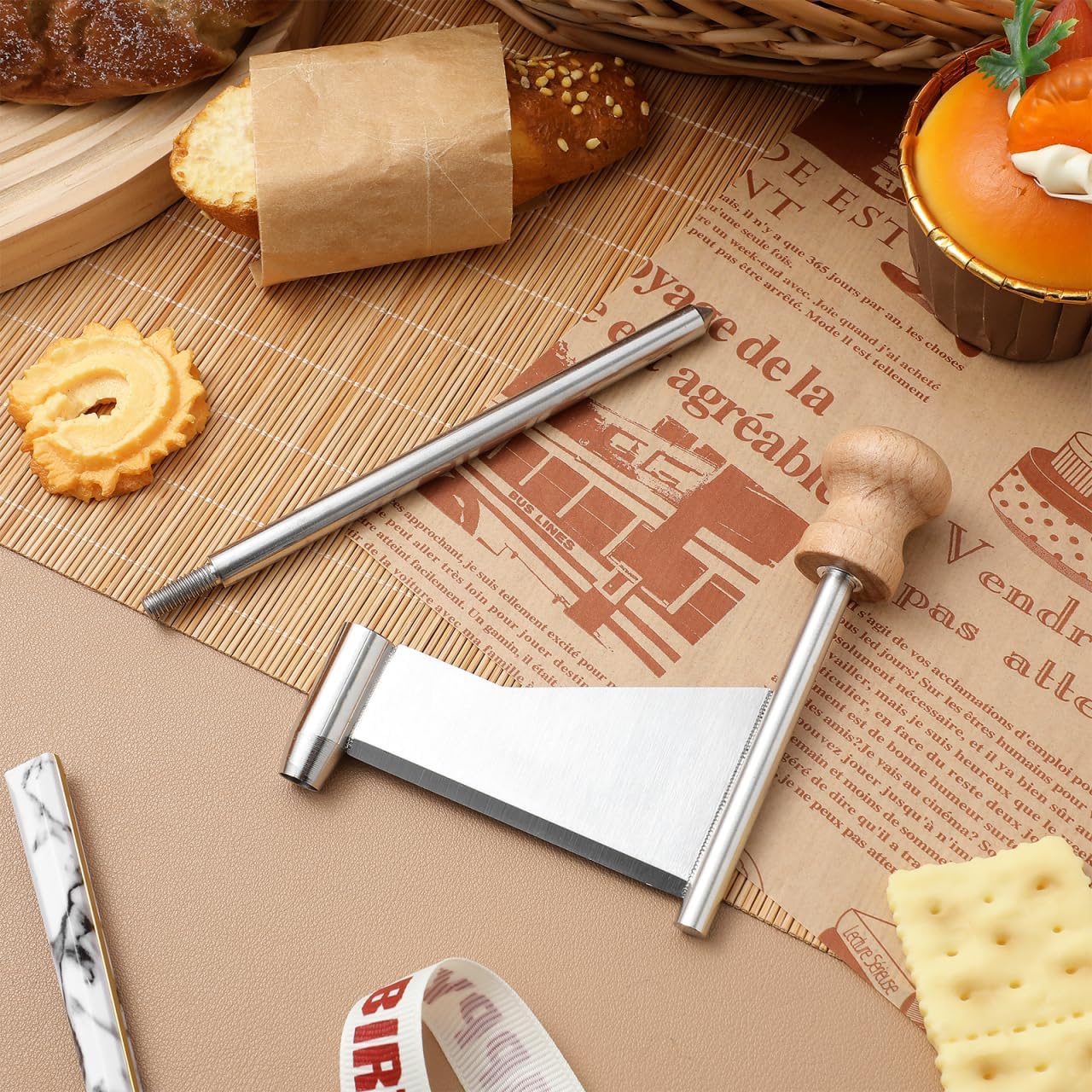Manual Handheld Cheese Shaver with Rotary Crank Cheese Flaker and Slicer for Home Cooking and Entertaining