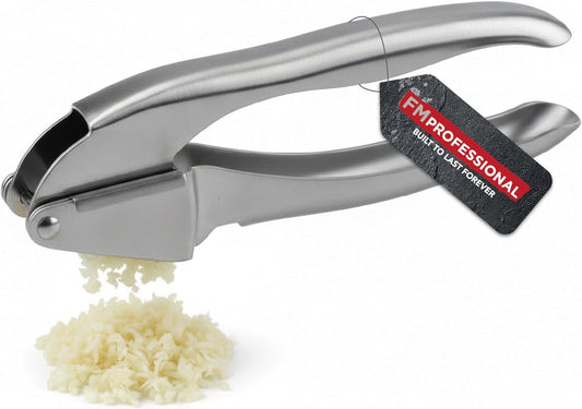 22296 Garlic Press, Garlic Press, Kitchen Helper, Stainless Steel, Silver, 17.5 x 3.5 cm