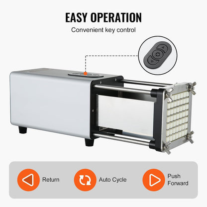 Electric French Fry Cutter, Potato Slicer with 1/2-Inch and 3/8-Inch Stainless Steel Blades, Potato Cutter Chopper w/Anti-slip Feet, Great for Potato, French Fries, Cucumber, Vegetables, Carrot
