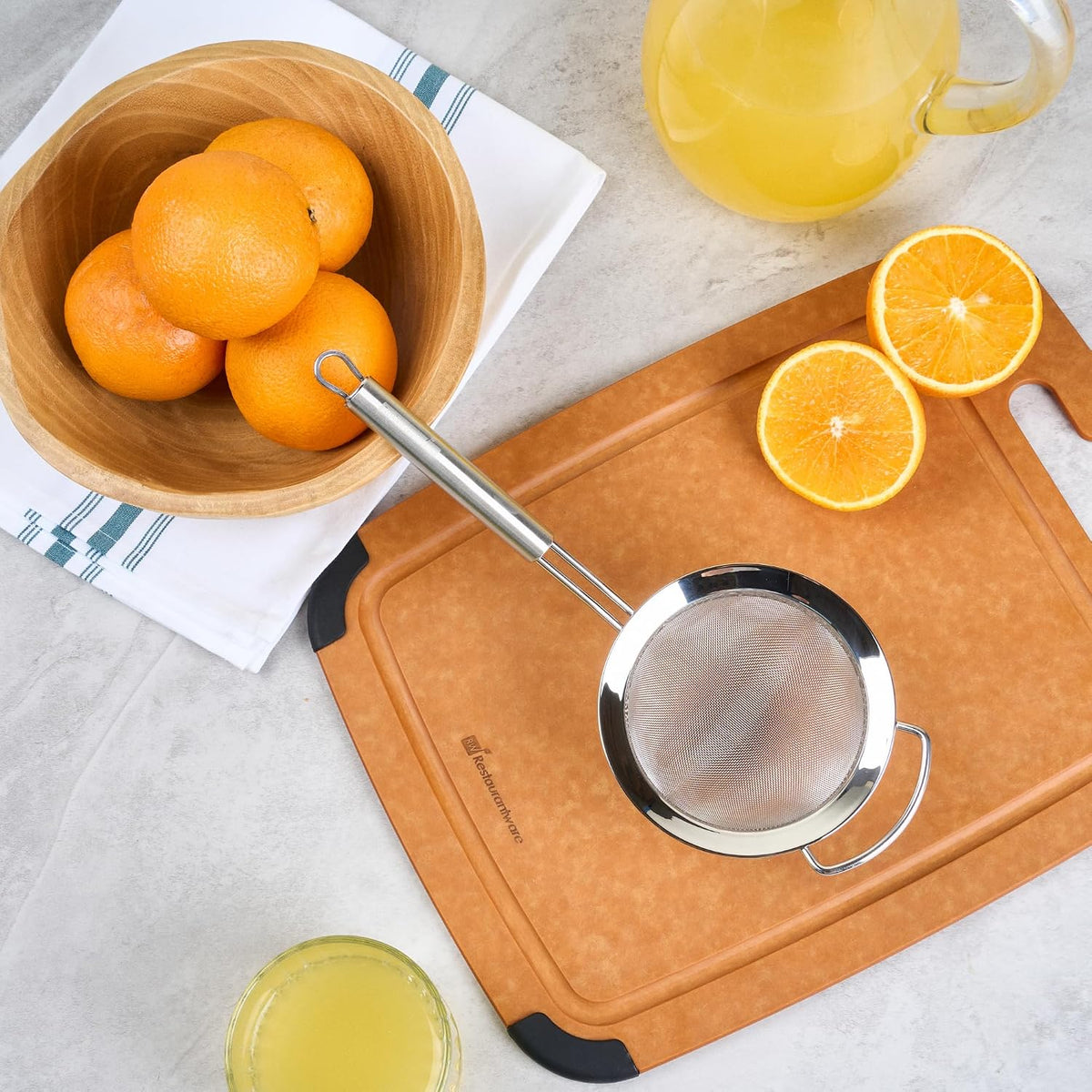 Stainless Steel Fine Mesh Strainer, 11.7 x 3.9 x 2.9 In