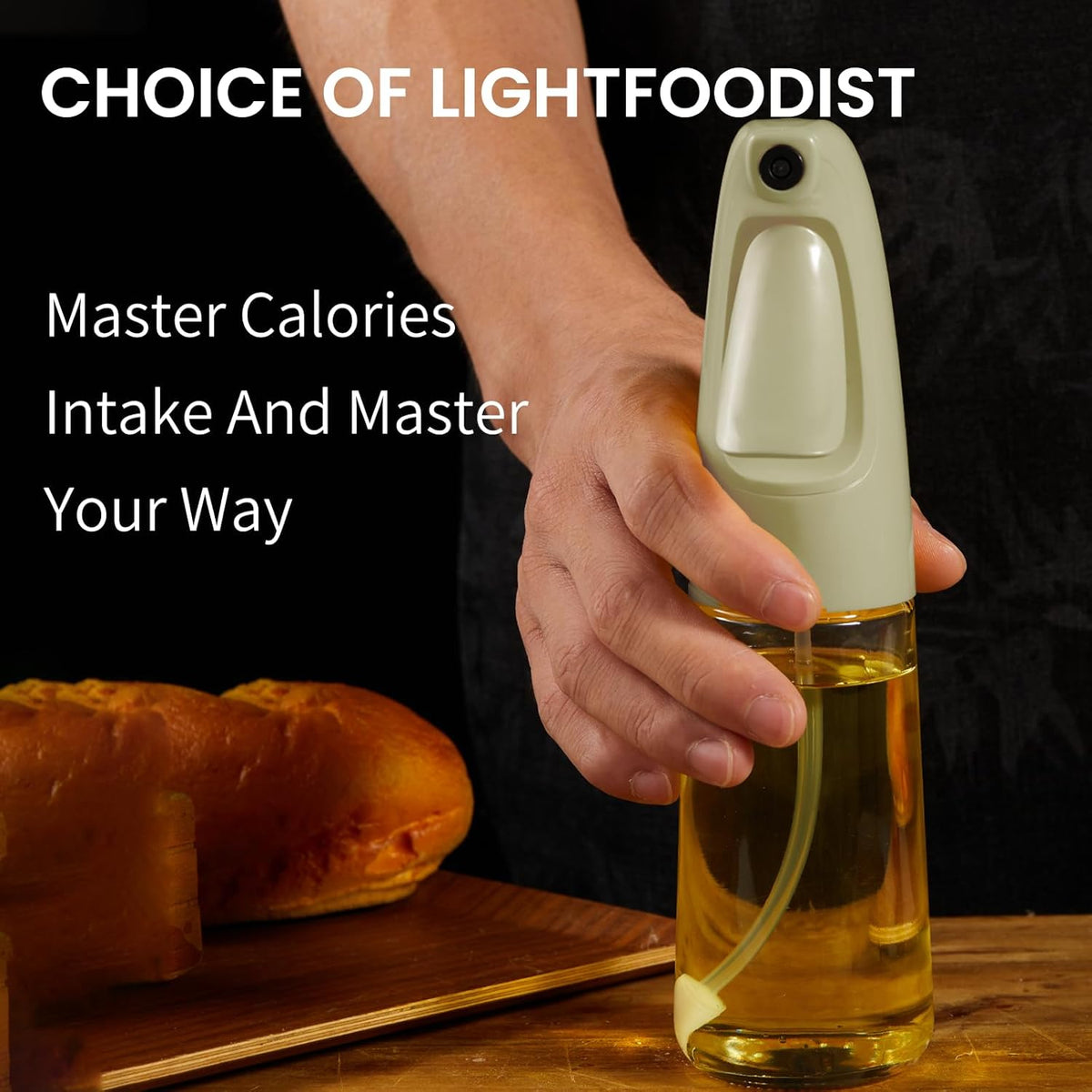 Oil Sprayer for Cooking, Olive Oil Sprayer Mister, Olive Oil Spray Bottle for Cooking, Salads, BBQs and More (Green)