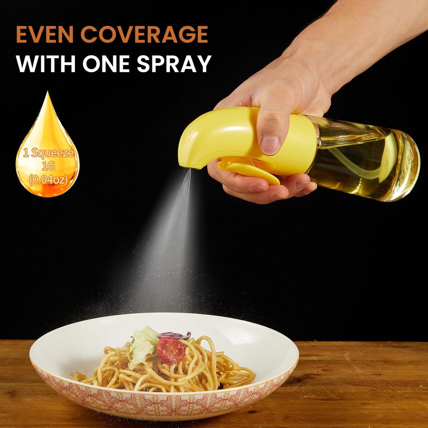 Oil Sprayer for Cooking, Olive Oil Sprayer Mister, Olive Oil Spray Bottle for Cooking, Salads, BBQs and More (Green)