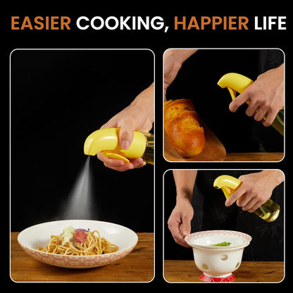 Oil Sprayer for Cooking, Olive Oil Sprayer Mister, Olive Oil Spray Bottle for Cooking, Salads, BBQs and More (Green)