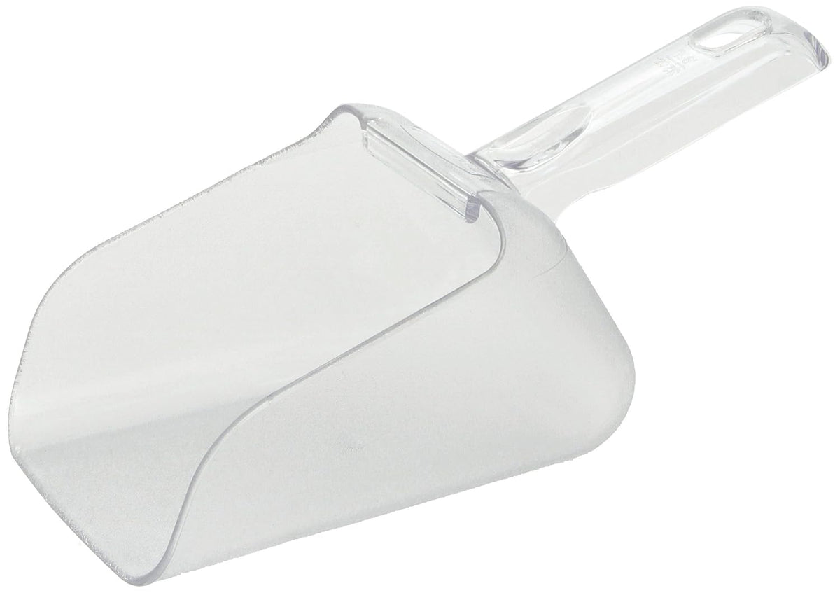 Commercial Products Clear Bouncer Utility Scoop, 32-Ounce, Clear, Food Service Supplies for Weddings/Ice Bucket/Kitchen/Popcorn