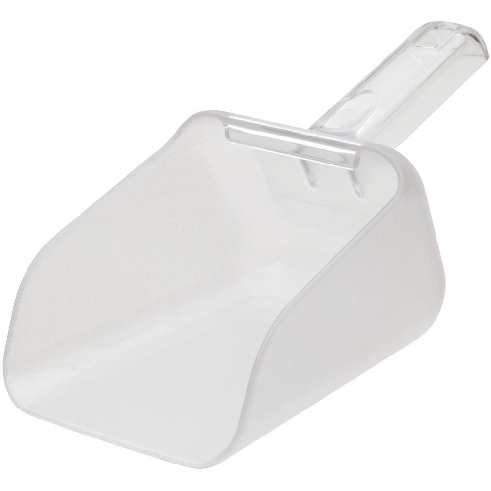Commercial Products Clear Bouncer Utility Scoop, 32-Ounce, Clear, Food Service Supplies for Weddings/Ice Bucket/Kitchen/Popcorn