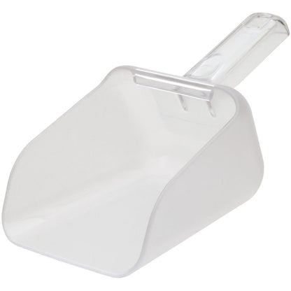Commercial Products Clear Bouncer Utility Scoop, 32-Ounce, Clear, Food Service Supplies for Weddings/Ice Bucket/Kitchen/Popcorn