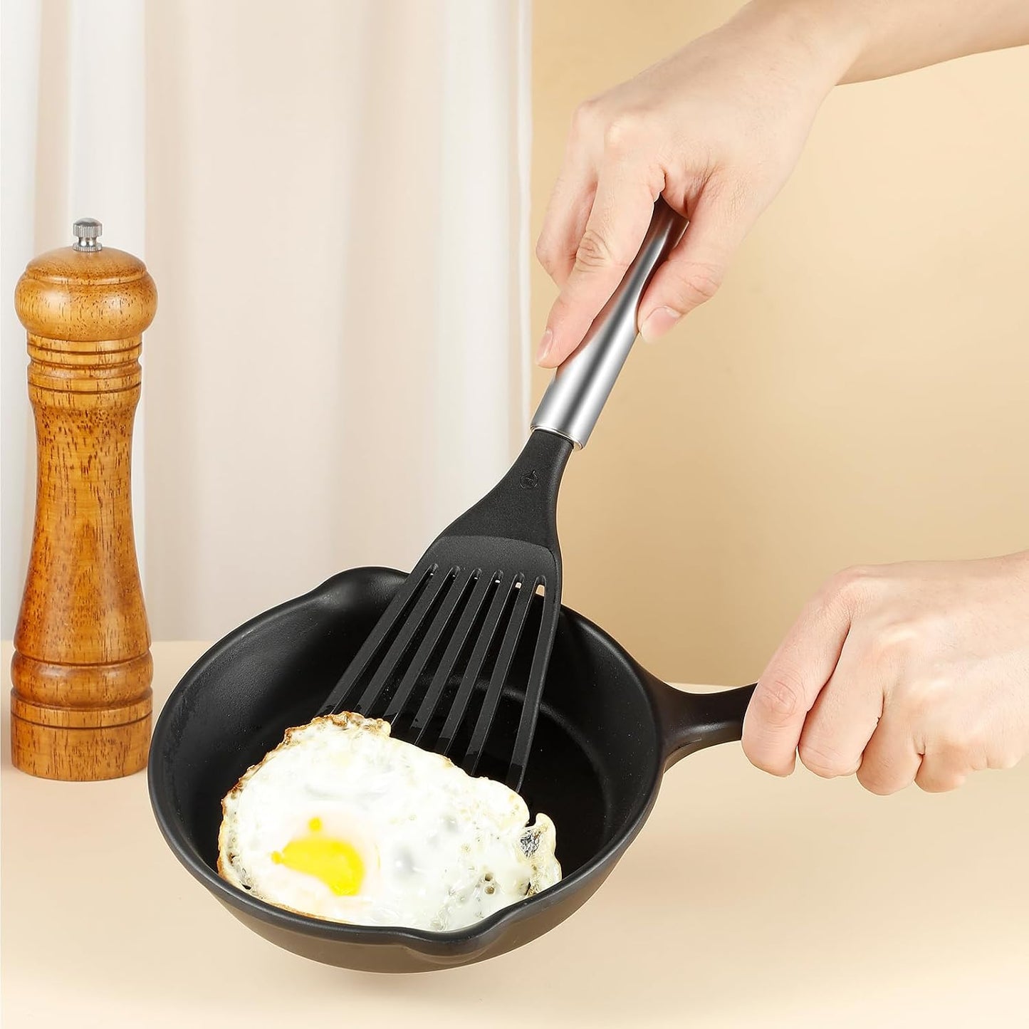 Flexible Fish Turner Spatula, for Fish/Egg/Meat/Dumpling Frying