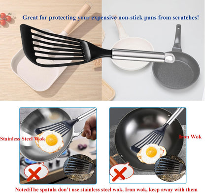 Flexible Fish Turner Spatula, for Fish/Egg/Meat/Dumpling Frying