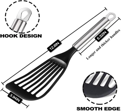Flexible Fish Turner Spatula, for Fish/Egg/Meat/Dumpling Frying