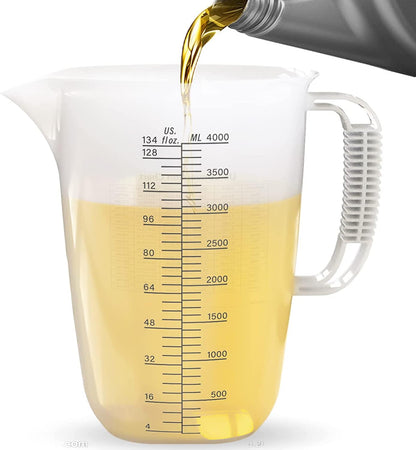 Glass Measuring Cup,6Cup/1500ml/50oz Liquid Measuring Cups, Measuring Cup With Handle and V-Shaped Spout, Glass Beaker with Three Scales (OZ, Cup, ML), Dishwasher/Freezer/Microwave Safe
