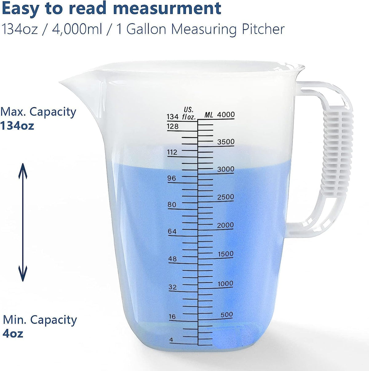 Glass Measuring Cup,6Cup/1500ml/50oz Liquid Measuring Cups, Measuring Cup With Handle and V-Shaped Spout, Glass Beaker with Three Scales (OZ, Cup, ML), Dishwasher/Freezer/Microwave Safe