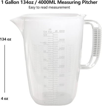 Glass Measuring Cup,6Cup/1500ml/50oz Liquid Measuring Cups, Measuring Cup With Handle and V-Shaped Spout, Glass Beaker with Three Scales (OZ, Cup, ML), Dishwasher/Freezer/Microwave Safe