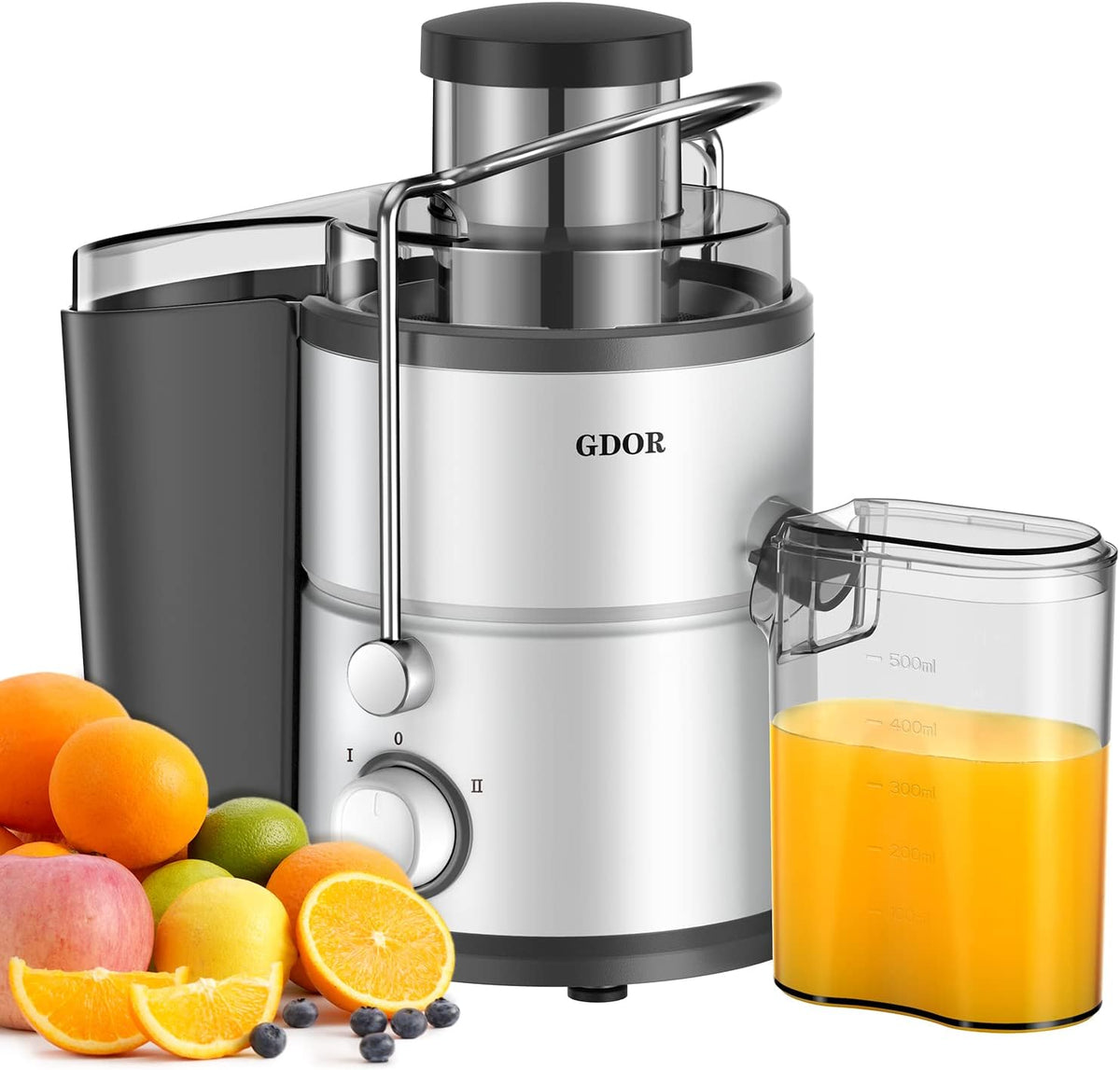 800W Juicer Machine, 3" Wide Chute for Whole Fruits & Vegs