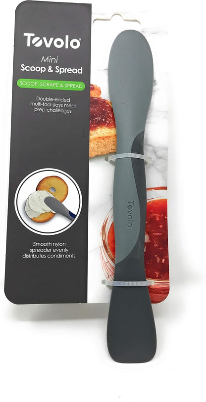 Tool for Kitchen Meal Prep to Scoop Spread Slice and Scrape,White/Gray