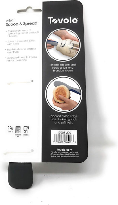 Tool for Kitchen Meal Prep to Scoop Spread Slice and Scrape,White/Gray