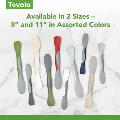 Tool for Kitchen Meal Prep to Scoop Spread Slice and Scrape,White/Gray