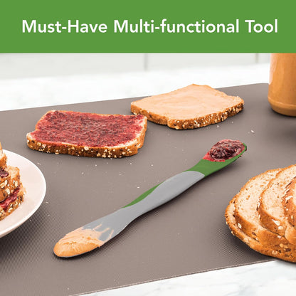 Tool for Kitchen Meal Prep to Scoop Spread Slice and Scrape,White/Gray
