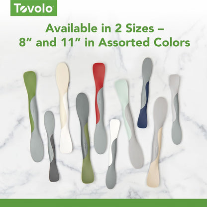 Tool for Kitchen Meal Prep to Scoop Spread Slice and Scrape,White/Gray