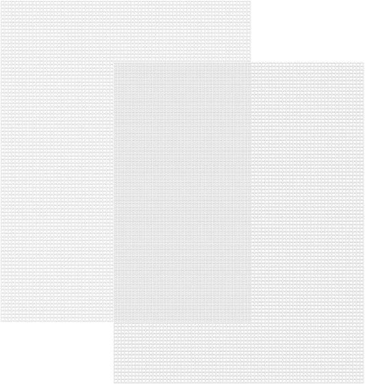 2 Pieces 7 Count Plastic Mesh Canvas Sheets for Embroidery | for Acrylic Yarn Crafting, Knit Crochet Projects and Make Aquarium Dividers (10.5 X 13.5 Inch)