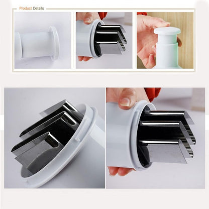 Manual Vegetable Chopper, Handheld Food Chopper, Easy to Clean Manual Slicer Dicer Mincer, Slap Press Chopper Mincer for Vegetables Onions Salads and More