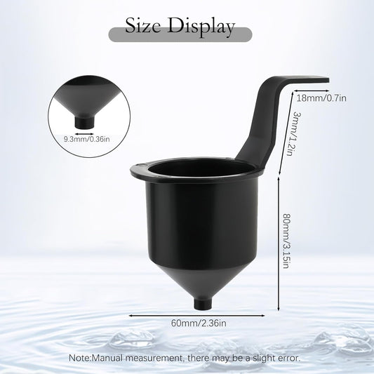 2-Pack Paint Viscosity Cup for Paint Sprayer, Plastic Flow Viscosity Cup Set with Handle, Liquid Consistency Tester for Paint, Coatings, Resin, Oil & DIY Projects