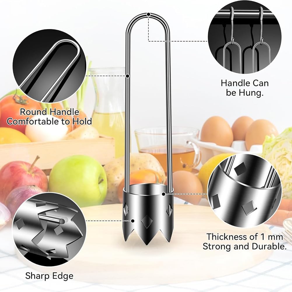 Fruit and Vegetable Corer Tool, Red Bell Pepper Seed Corer