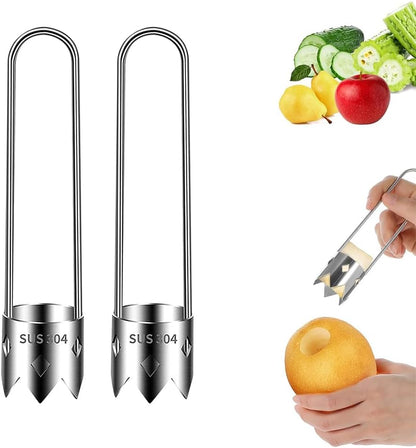 Fruit and Vegetable Corer Tool, Red Bell Pepper Seed Corer