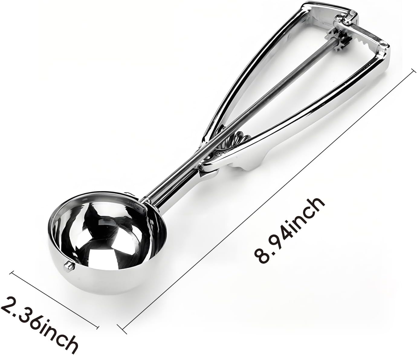 Thickened Stainless Steel Ice Cream Scoop Fruit Scoop,Table, Cookie Scoop For Baking, 2.4inch（6cm）, 1 piece for sale