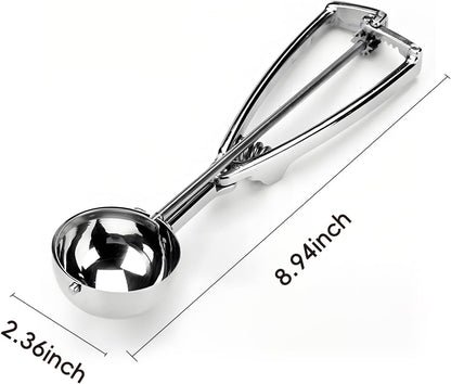 Thickened Stainless Steel Ice Cream Scoop Fruit Scoop,Table, Cookie Scoop For Baking, 2.4inch（6cm）, 1 piece for sale