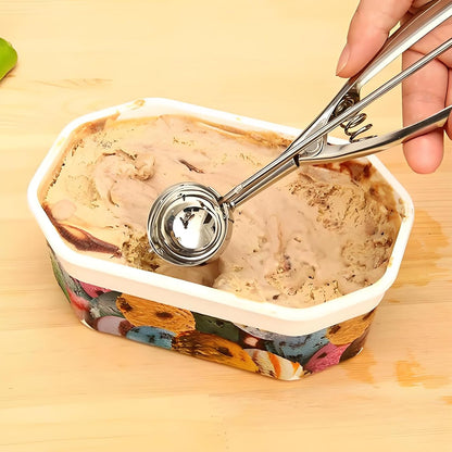 Thickened Stainless Steel Ice Cream Scoop Fruit Scoop,Table, Cookie Scoop For Baking, 2.4inch（6cm）, 1 piece for sale
