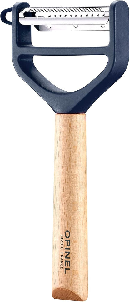 T-Duo 254621 Wooden Peeler in Red for Peeling Vegetables and Preparing Juliennes One Size