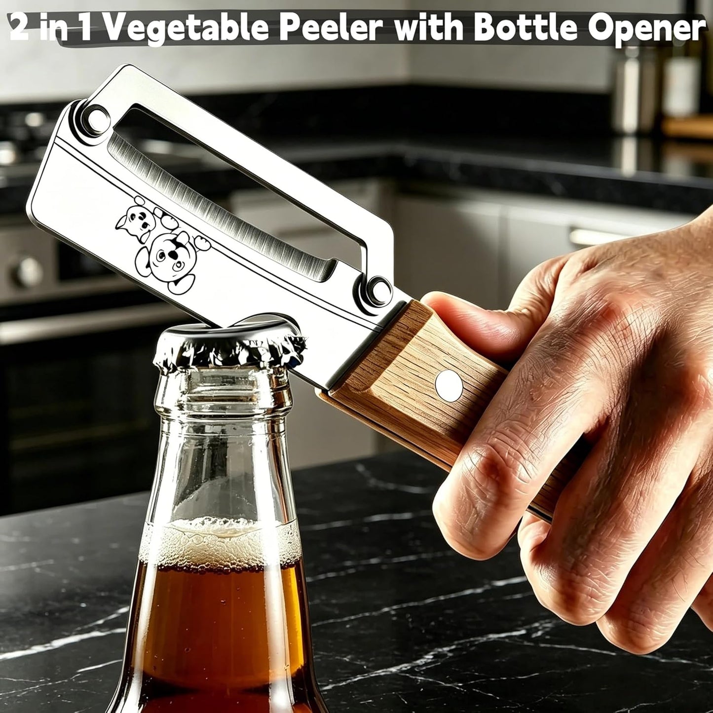 Corn Peeler & Cob Stripper, Stainless Blade for Corn on the Cob | Effortless cob stripping, rust-resistant build, no messy splatter, for fresh & cooked corn, clean kernels, easy to clean