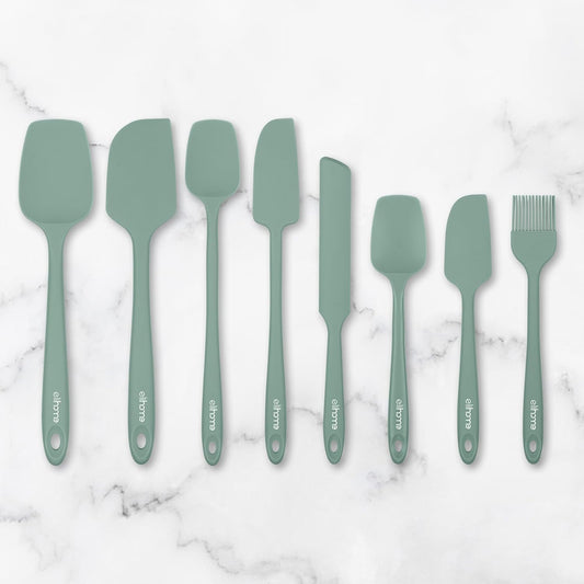 Mini Silicone Basting Pastry Brush, Cooking Brush for Oil Sauce Butter Marinades, Food Brushes for BBQ Grill Kitchen Baking, Baster Brushes Baste Pastries Cakes Meat Desserts, Food Grade, Sage