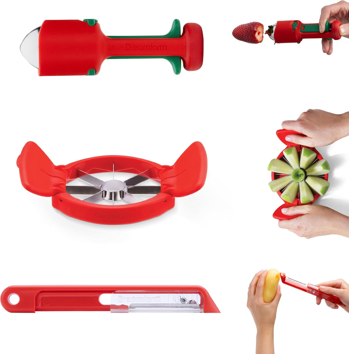 Fruit Accessories Set - RedGreen, Set of 3