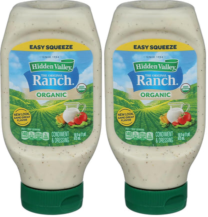 Original Ranch Organic Salad Dressing & Topping, Gluten Free - 16 Ounce Bottle (Package May Vary)