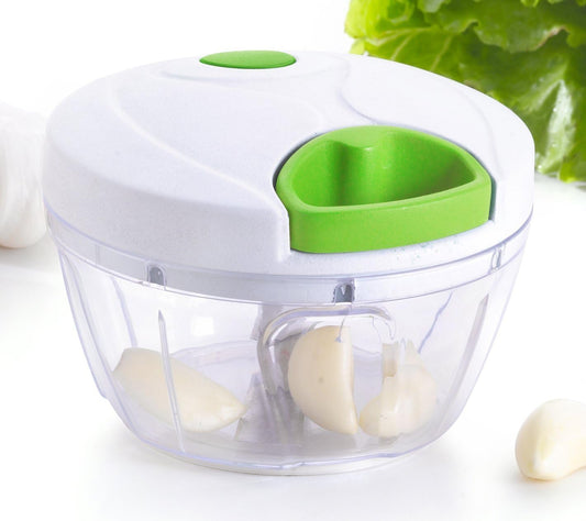Manual Food Processor - Efficient Mini Pull Chopper, Hand Food Chopper for Easy and Quick Food Prep, Compact Manual Chopper Ideal for Vegetables, Fruits, Nuts, and More