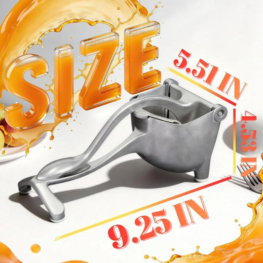 Heavy Duty Lemon Squeezer, Large Manual Citrus Press for Lemons and Oranges, Durable Metal Hand Juicer & Fruit Juice Squeezer, Exprimidor de Limones