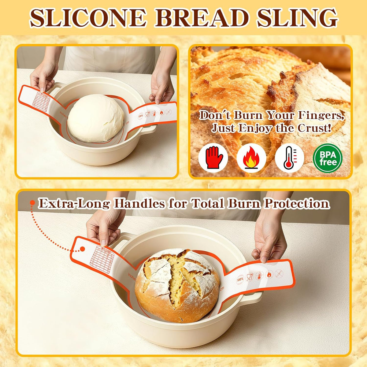 Sourdough Starter Kit, Banneton Bread Proofing Baskets Set